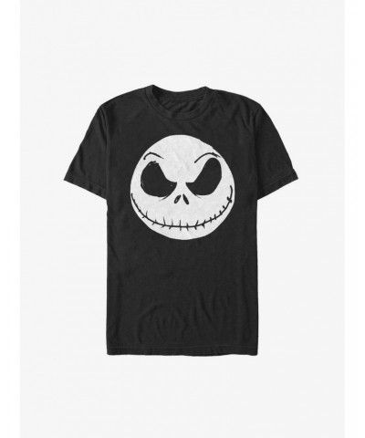 Disney The Nightmare Before Christmas Big Face Jack Extra Soft T-Shirt $13.16 T-Shirts