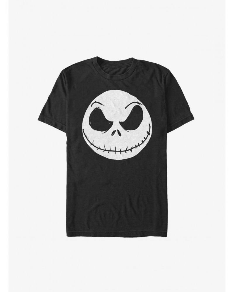 Disney The Nightmare Before Christmas Big Face Jack Extra Soft T-Shirt $13.16 T-Shirts