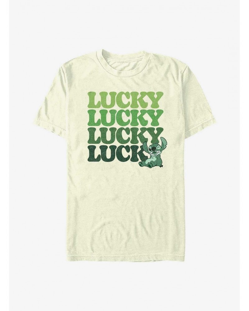 Disney Lilo & Stitch Lucky Stitch Stack T-Shirt $10.04 T-Shirts