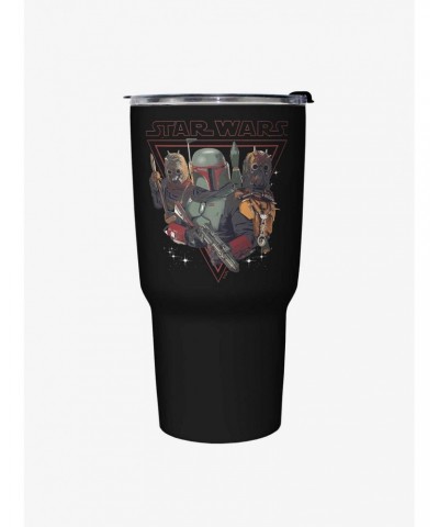 Star Wars The Book of Boba Fett Bounty Hunting Black Stainless Steel Travel Mug $11.06 Mugs