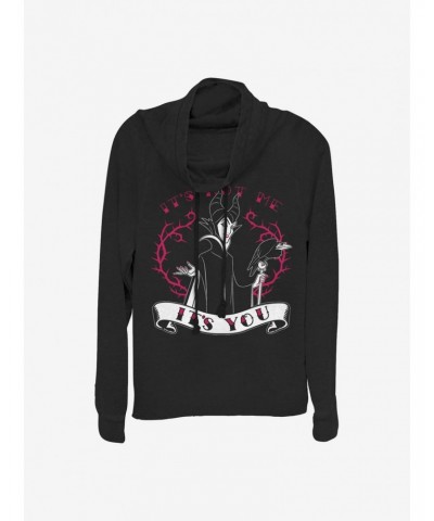 Disney Sleeping Beauty Maleficent It's You Cowlneck Long-Sleeve Girls Top $17.96 Tops