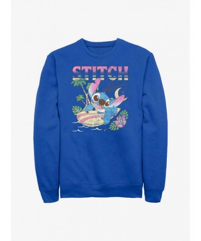 Disney Lilo & Stitch Aloha Stitch Crew Sweatshirt $13.28 Sweatshirts