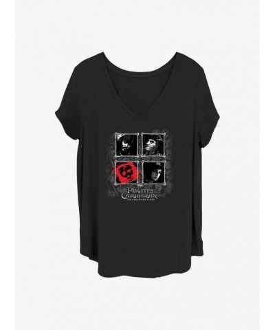 Disney Pirates of the Caribbean Strange Visage Girls T-Shirt Plus Size $12.72 T-Shirts