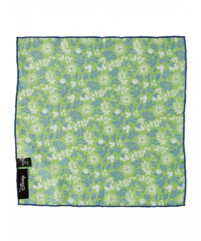 Disney Mickey Mouse Floral Green Pocket Square $16.75 Squares