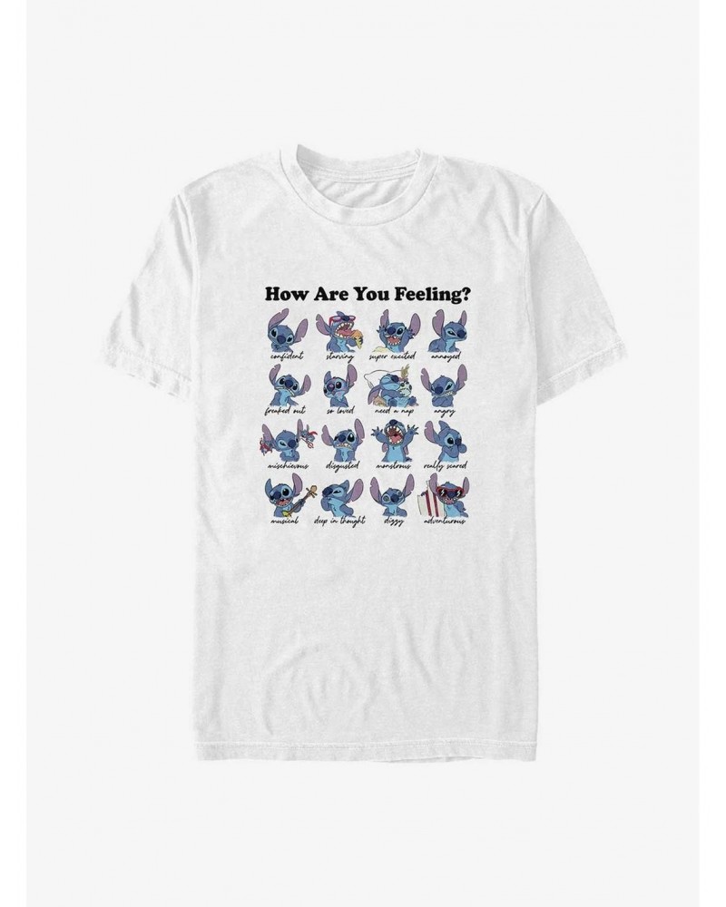 Disney Lilo & Stitch Stitch Moods Big & Tall T-Shirt $13.46 T-Shirts