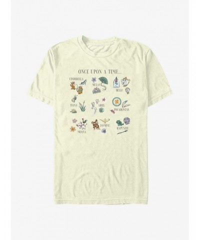 Disney Princesses Once Upon A Grid T-Shirt $8.60 T-Shirts