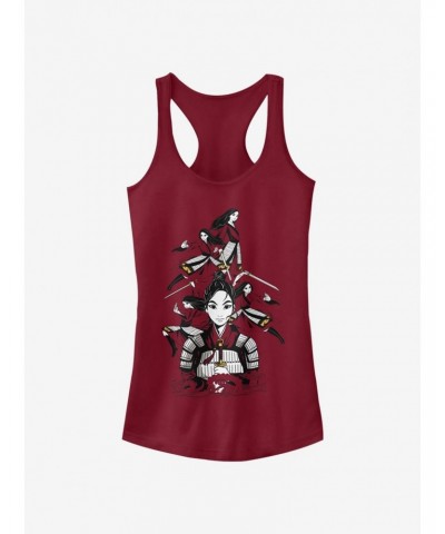 Disney Mulan Mulan Poses Girls Tank $10.96 Tanks