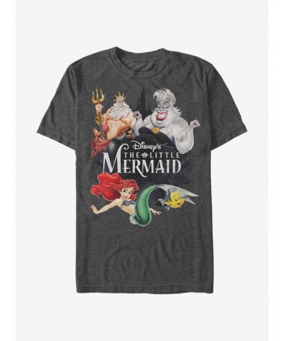 Disney The Little Mermaid Watercolor Mermaid T-Shirt $7.17 T-Shirts