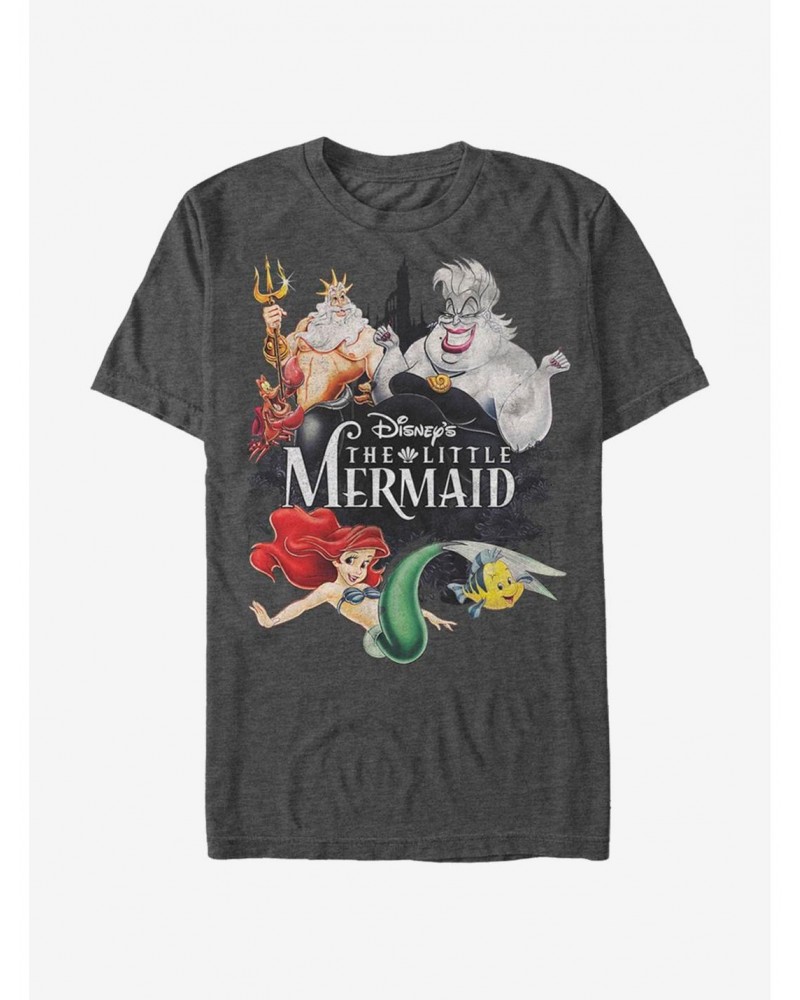 Disney The Little Mermaid Watercolor Mermaid T-Shirt $7.17 T-Shirts