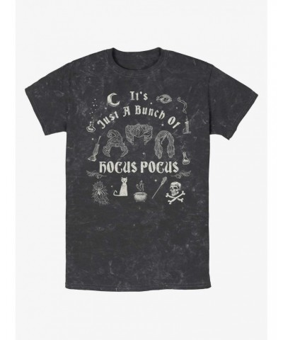 Disney Hocus Pocus Sanderson Sisters A Bunch of Hocus Pocus Mineral Wash T-Shirt $11.91 T-Shirts