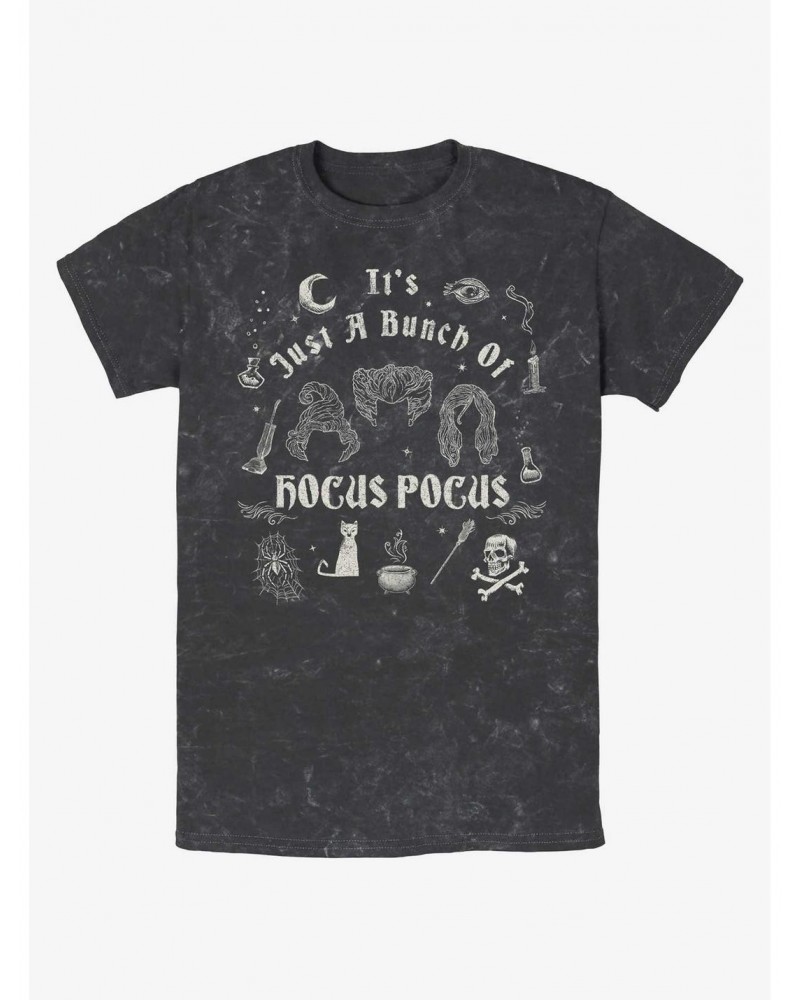 Disney Hocus Pocus Sanderson Sisters A Bunch of Hocus Pocus Mineral Wash T-Shirt $11.91 T-Shirts