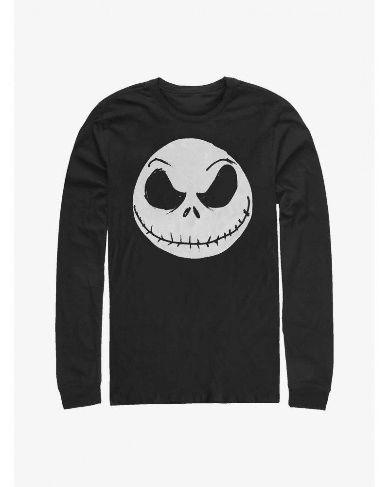 Disney The Nightmare Before Christmas Big Face Jack Long-Sleeve T-Shirt $14.15 T-Shirts