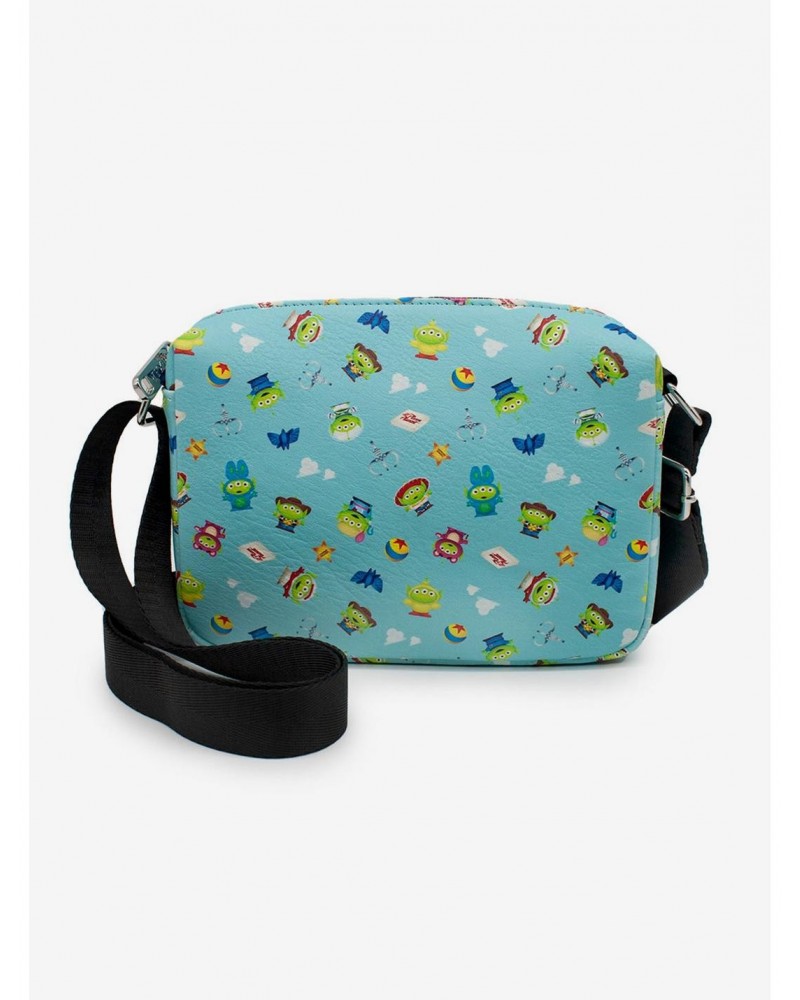 Disney Pixar Toy Story Alien Remix Pizza Planet Crossbody Bag $11.97 Bags