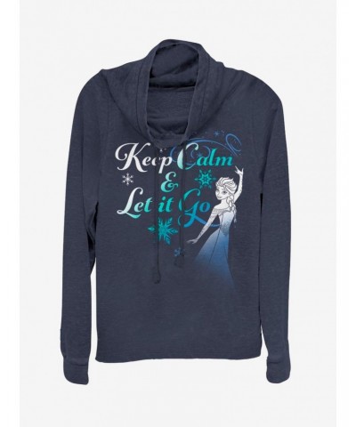 Disney Frozen Let It Go Cowl Neck Long-Sleeve Girls Top $20.21 Tops