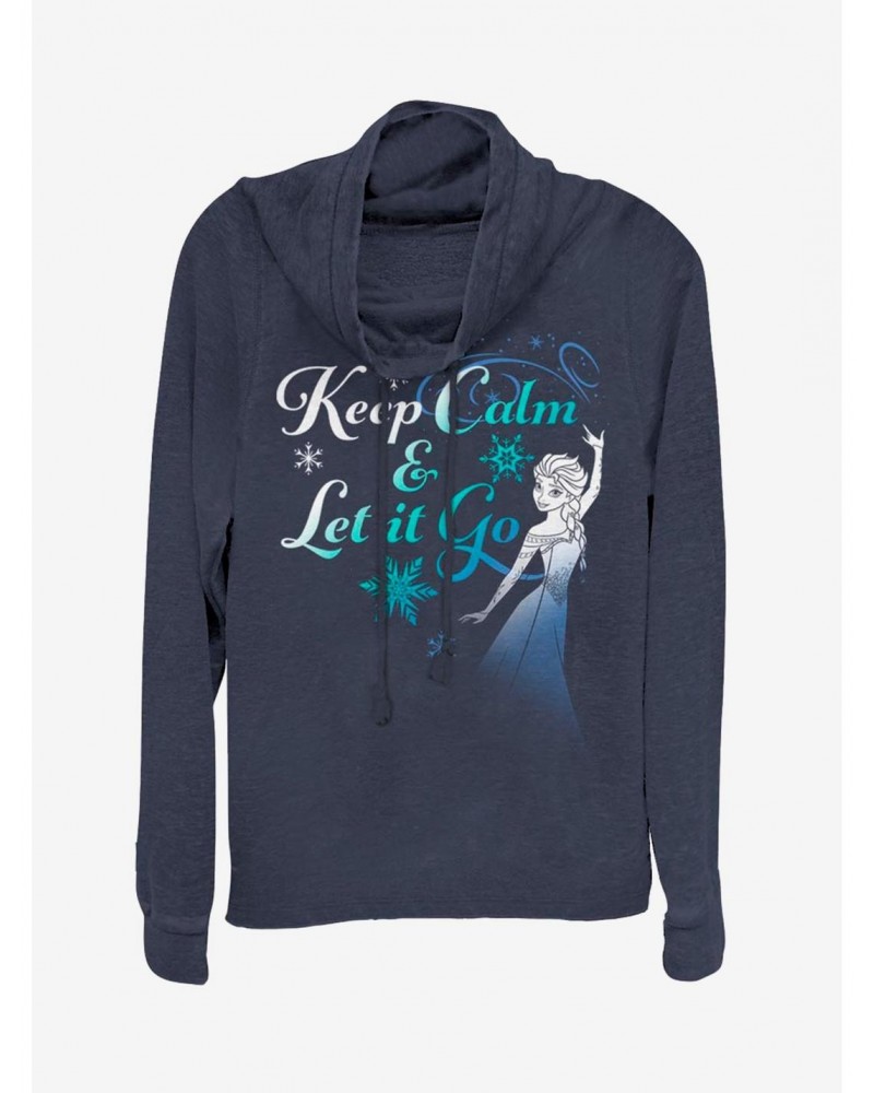 Disney Frozen Let It Go Cowl Neck Long-Sleeve Girls Top $20.21 Tops