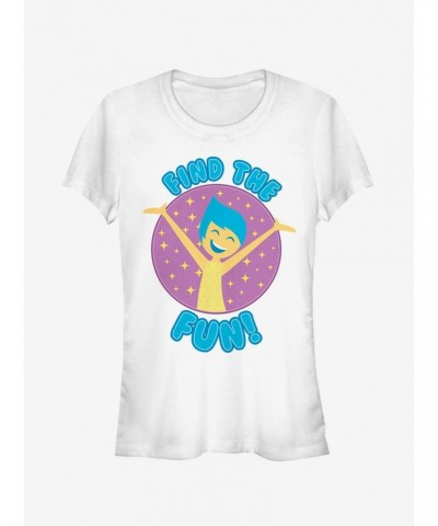 Disney Pixar Inside Out Joy Find Fun Girls T-Shirt $10.21 T-Shirts