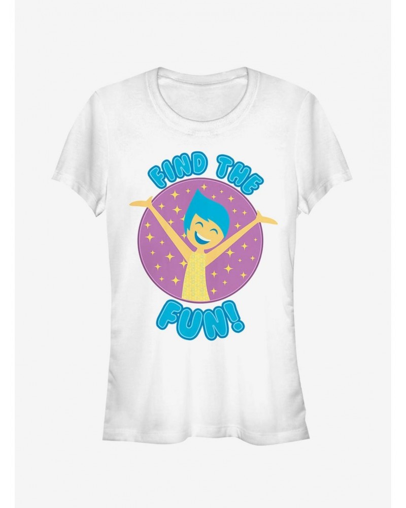 Disney Pixar Inside Out Joy Find Fun Girls T-Shirt $10.21 T-Shirts