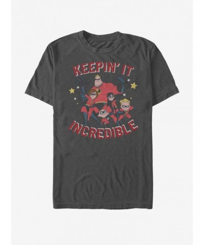 Disney Pixar The Incredibles Incredibles Emblem Retro T-Shirt $8.60 T-Shirts