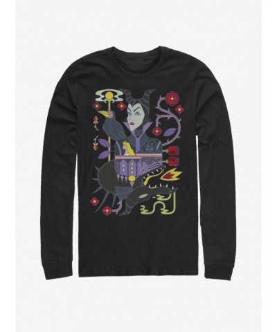 Disney Villains Maleficent Dual Maleficent Long-Sleeve T-Shirt $16.45 T-Shirts