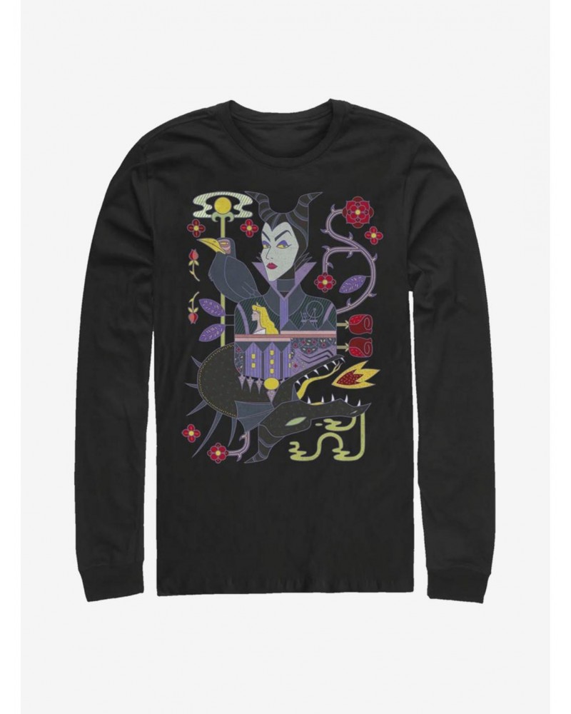 Disney Villains Maleficent Dual Maleficent Long-Sleeve T-Shirt $16.45 T-Shirts