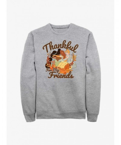 Disney Princesses Thankful For Friends Sweatshirt $11.44 Sweatshirts