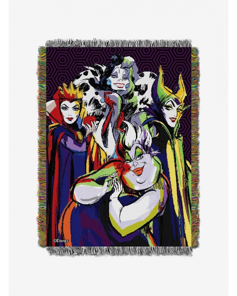 Disney Villains Villainous Group Tapestry Throw $13.09 Throws