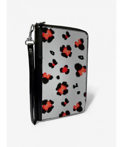 Disney Minnie Mouse Leopard Icon Zip Around Wallet $10.82 Wallets