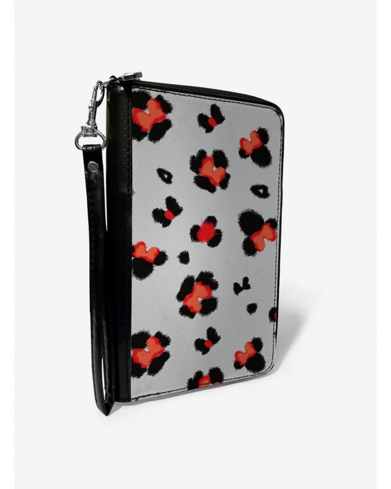 Disney Minnie Mouse Leopard Icon Zip Around Wallet $10.82 Wallets