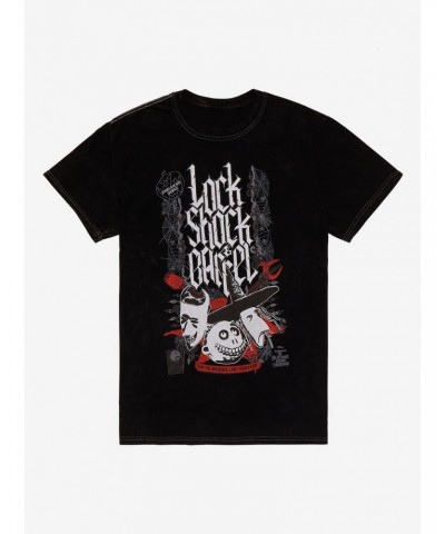 The Nightmare Before Christmas Lock Shock & Barrel Boyfriend Fit Girls T-Shirt $11.57 T-Shirts