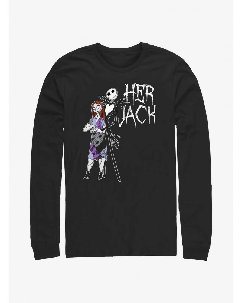 Disney The Nightmare Before Christmas Her Jack Long-Sleeve T-Shirt $12.50 T-Shirts