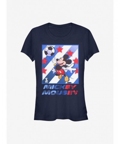 Disney Mickey Mouse Mickey Football Star Girls T-Shirt $8.96 T-Shirts