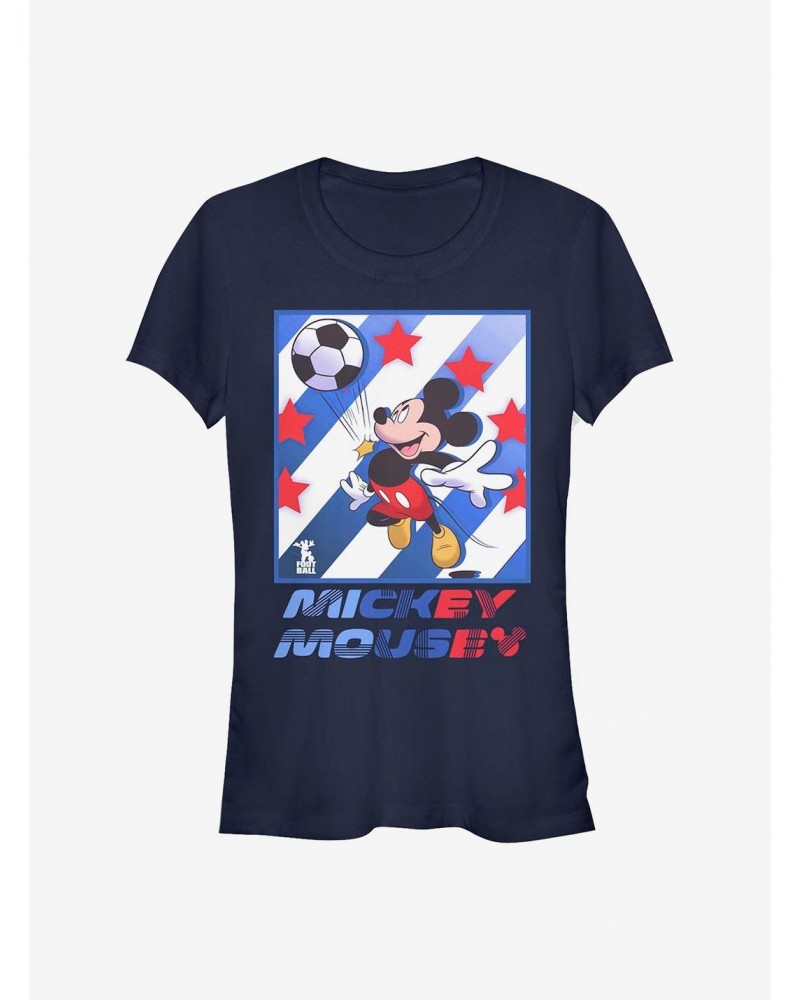 Disney Mickey Mouse Mickey Football Star Girls T-Shirt $8.96 T-Shirts