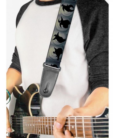 The Nightmare Before Christmas Oogie Boogie Silhouette Guitar Strap $7.97 Guitar Straps