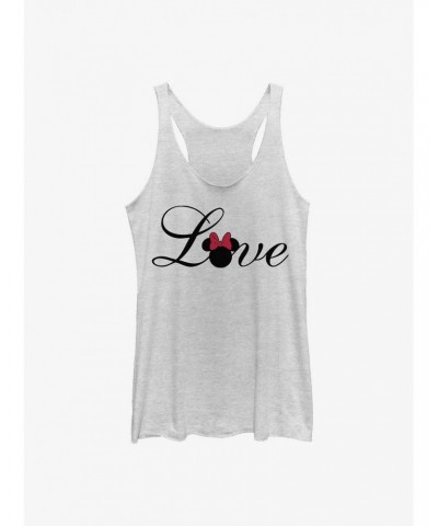 Disney Minnie Mouse Minnie Love Script Girls Tank $10.10 Tanks