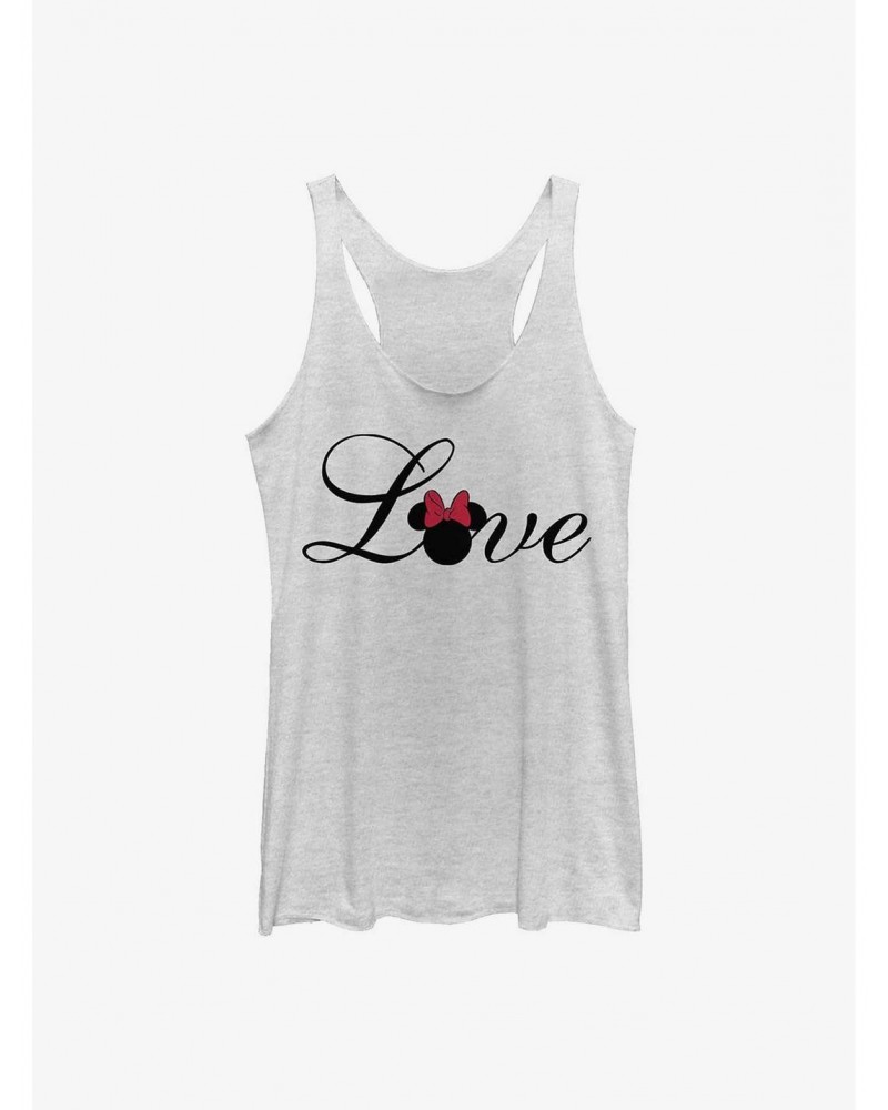 Disney Minnie Mouse Minnie Love Script Girls Tank $10.10 Tanks