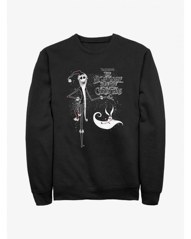 Disney The Nightmare Before Christmas Santa Jack and Zero Sweatshirt $12.55 Sweatshirts