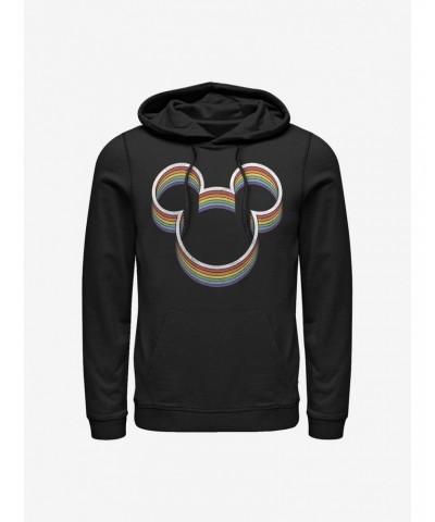 Disney Mickey Mouse Rainbow Ears Hoodie $13.92 Hoodies