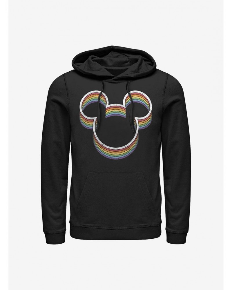 Disney Mickey Mouse Rainbow Ears Hoodie $13.92 Hoodies