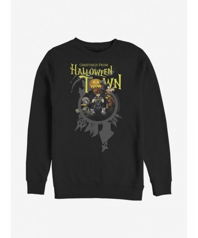 Disney Kingdom Hearts Greetings Halloween Town Crew Sweatshirt $15.50 Sweatshirts