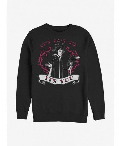 Disney Villains Maleficent It's You Crew Sweatshirt $11.44 Sweatshirts