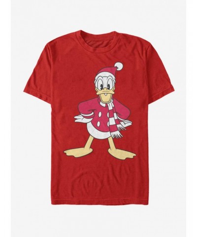 Disney Donald Duck Holiday Donald Hat T-Shirt $7.41 T-Shirts