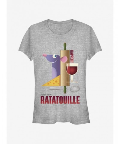 Disney Pixar Ratatouille Bon Appetit Poster Girls T-Shirt $10.21 T-Shirts