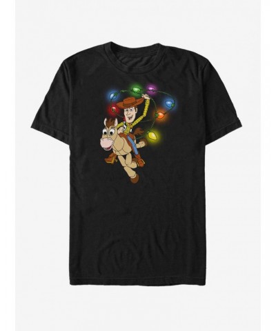 Disney Toy Story Woody Christmas Light Lasso T-Shirt $9.80 T-Shirts