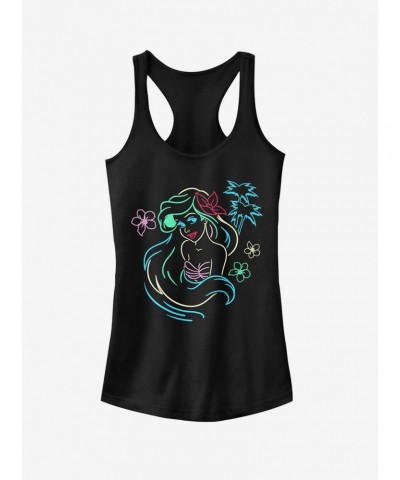 Disney Ariel Neon Light Print Girls Tank $10.96 Tanks