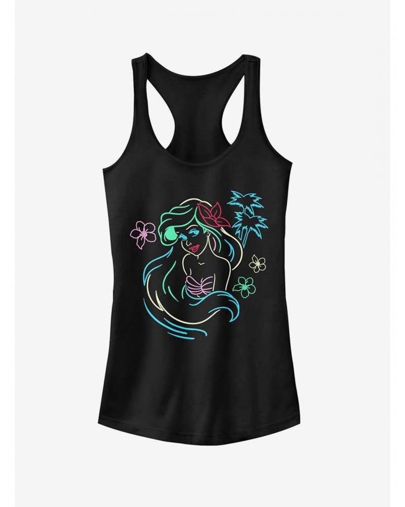 Disney Ariel Neon Light Print Girls Tank $10.96 Tanks