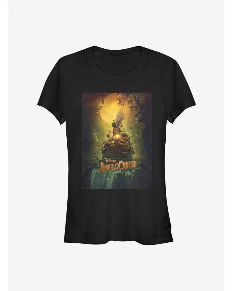 Disney Jungle Cruise Poster Girls T-Shirt $11.70 T-Shirts