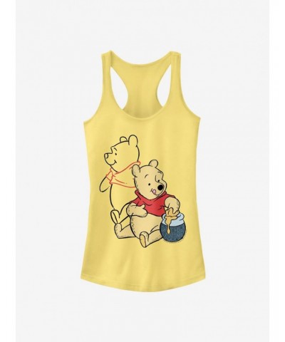 Disney Winnie The Pooh Pooh Art Classic Girls Tank $11.45 Tanks