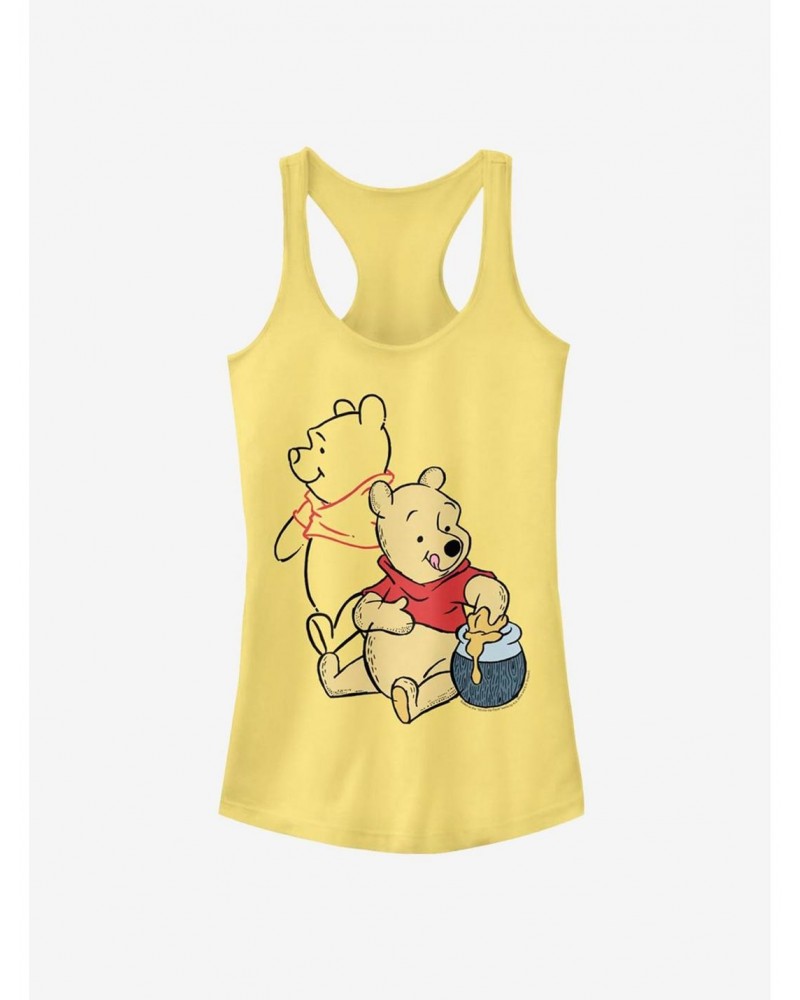 Disney Winnie The Pooh Pooh Art Classic Girls Tank $11.45 Tanks